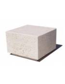 Dissuasore traffico stradale Quadrato in cemento calcestruzzo - colore Grigio pietra - cm 60x60x45h - Conforme ai CAM