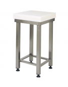 Ceppo in polietilene con struttura in acciaio inox AISI 304 - cm 50x50x88h
