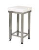Ceppo in polietilene con struttura inox da cm. 70x70x88h