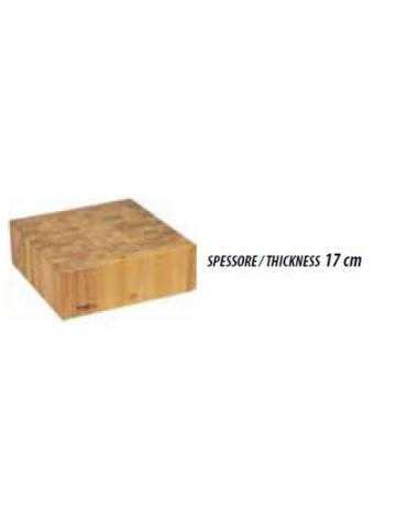 Ceppo in legno per macelleria cm. 45x45x90h