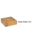 Ceppo in legno per macelleria cm. 50x50x90h