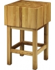 Ceppo in legno per macelleria cm. 70x70x90h - Spessore ceppo cm 35