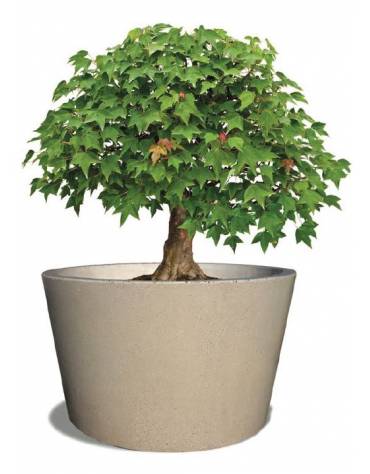 FIORIERA CIRCOLARE TONDA IN GRANIGLIA DI MARMO LEVIGATO E ANTIDEGRADO PER ESTERNO DIAMETRO CM 160 - COLORE A SCELTA - CAM