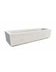 Fioriera rettangolare in cemento calcestruzzo per esterno - colore Grigio travertino - cm 200x60x45h - Conforme ai CAM