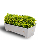 Fioriera trapezoidale in cemento calcestruzzo per esterno - colore Grigio pietra - cm 160x60x45h - Conforme ai CAM