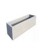 Fioriera rettangolare in graniglia di marmo sabbiato per esterno - colore a richiesta - cm 120x40x50h - Conforme ai CAM