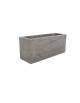 Fioriera rettangolare in graniglia di marmo sabbiato per esterno - colore a scelta - cm 100x50x50h - Conforme ai CAM