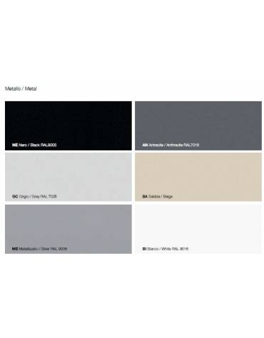 ARMADIO METALLICO ANTE SCORREVOLI IN VETRO TEMPERATO CON SERRATURA - cm 120x45x200h