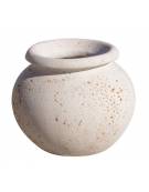 Fioriera tonda anfora in graniglia di marmo levigato e antidegrado per esterno da appoggio - colore a scelta - cm Ø 73x60h - CAM