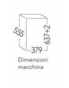 Produttore fabbricatore di ghiaccio professionale a cubetti cavi 32 Kg/24h - Contenitore Kg 12