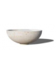 Fioriera tonda a ciotola in cemento calcestruzzo per esterno - colore Bianco sabbiato - cm Ø 93x45,9h