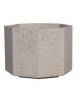 Fioriera ottagonale iin graniglia di marmo sabbiato per esterno - colore a scelta - con zoccolatura - cm 69x69x56