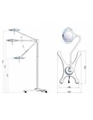 lampada scialitica led riflettore circolare