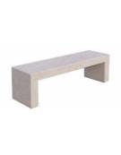 PANCHINA RETTANGOLARE MONOBLOCCO IN GRANIGLIA DI MARMO SABBIATO SPESSORE 12 CM - COLORE A SCELTA - CM 170X50X45H - CAM