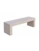 PANCHINA RETTANGOLARE MONOBLOCCO IN GRANIGLIA DI MARMO SABBIATO SPESSORE 12 CM - COLORE A SCELTA - CM 170X50X45H - CAM