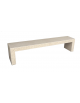 PANCHINA RETTANGOLARE MONOBLOCCO IN GRANIGLIA DI MARMO SABBIATO SPESSORE 10 CM - COLORE A SCELTA - CM 200X40X45H - CAM