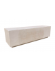 PANCHINA RETTANGOLARE MONOBLOCCO IN CEMENTO - COLORE BIANCO PIETRA - CM 200X60X45H
