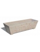PANCHINA TRAPEZIODALE MONOBLOCCO IN CEMENTO CALCESTRUZZO - COLORE GRIGIO TRAVERTINO - cm 160x60x45h - Conforme ai CAM