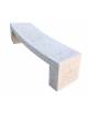 PANCHINA CURVA CONCAVA IN CEMENTO PER ARREDO URBANO - COLORE GRIGIO SABBIATO - CM 200x50x50H - Conforme ai CAM