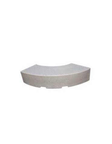 PANCHINA CURVA CONVESSA IN CEMENTO CALCESTRUZZO PER ARREDO URBANO - COLORE BIANCO SABBIATO - CM 200x60x45H - Conforme ai CAM