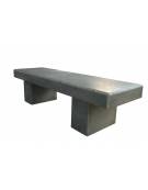 PANCHINA LINEARE PER ARREDO URBANO IN CEMENTO CALCESTRUZZO COLORE GRIGIO TRAVERTINO - CM 180x60x45h - Conforme ai CAM