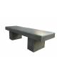 PANCHINA LINEARE PER ARREDO URBANO IN CEMENTO CALCESTRUZZO COLORE GRIGIO SABBIATO - CM 180x60x45h