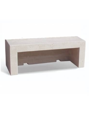 PANCHINA LINEARE PER ARREDO URBANO IN GRANIGLIA DI MARMO LEVIGATO E ANTIDEGRADO COLORE A SCELTA - CM 170x50x50h - CAM