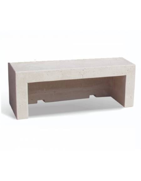PANCHINA LINEARE PER ARREDO URBANO IN GRANIGLIA DI MARMO LEVIGATO E ANTIDEGRADO COLORE A SCELTA - CM 170x50x50h - CAM