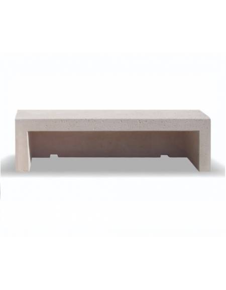 PANCHINA LINEARE PER ARREDO URBANO IN CEMENTO CALCESTRUZZO COLORE GRIGIO PIETRA - CM 180x50x50h - Conforme ai CAM