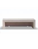 PANCHINA LINEARE PER ARREDO URBANO IN CEMENTO CALCESTRUZZO COLORE BIANCO PIETRA - CM 180x50x50h - Conforme ai CAM