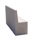 PANCHINA CON SCHIENALE PER ARREDO URBANO IN CEMENTO CALCESTRUZZO COLORE BIANCO PIETRA - CM 180x50x100h - Conforme ai CAM