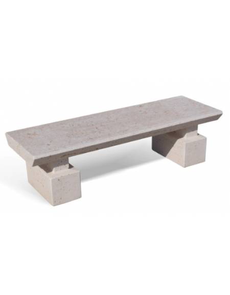PANCHINA CLASSICA IN CEMENTO CALCESTRUZZO PER ARREDO URBANO - COLORE GRIGIO PIETRA - CM 170x60x45H - Conforme ai CAM