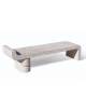 PANCHINA ELEGANTE IN CEMENTO CALCESTRUZZO PER ARREDO URBANO - COLORE BIANCO SABBIATO - CM 170X50X51H