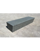 PANCHINA INCLINATA MONOBLOCCO IN CEMENTO CALCESTRUZZO - COLORE GRIGIO TRAVERTINO - cm 200x60x40h - Conforme ai CAM