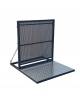 Transenna barriera di sicurezza antipanico antiribaltamento in alluminio verniciato con pedana - cm 100x120x113h