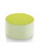 POUF CILINDRICO ADULTO MORBIDO CON RIVESTIMENTO ECOPELLE, IGNIFUGO CLASSE 1IM - COLORI A SCELTA - cm Ø65x40H