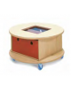 CARRELLINO PORTA GIOCHI/OGGETTI SMARRITI IN LEGNO MULTISTRATO DI BETULLA - cm Ø75x40H