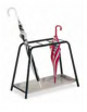 PORTAOMBRELLI IN METALLO CON VASCHETTA PER 25 POSTI - cm 97x28x49H