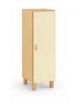 ARMADIO SPOGLIATOIO 2 POSTI STRUTTURA NOBILITATO BETULLA CON 1 ANTA - COLORI A SCELTA - cm 36x41x114H