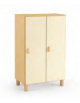 ARMADIO SPOGLIATOIO 4 POSTI STRUTTURA NOBILITATO BETULLA CON 2 ANTE - COLORI A SCELTA - cm 70x41x114H