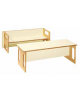 PANCA TAVOLO ETA' 0/3 ANNI STRUTTURA IN LEGNO MULTISTRATI DI BETULLA, SEDUTA/PIANO RIVESTITI IN LAMINATO HPL - cm 120x45x42H