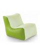 POLTRONA SOFT M MORBIDA CON RIVESTIMENTO ECOPELLE IGNIFUGO 1IM - COLORI A SCELTA - cm 60x79x33/57H