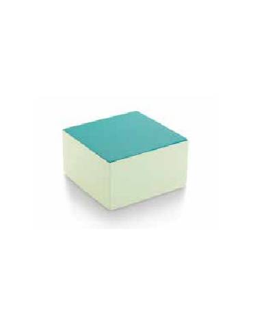 POUF ETA' 0/3 ANNI CON RIVESTIMENTO ECOPELLE IGNIFUGO 1IM - COLORI A SCELTA - cm 40x40x20H