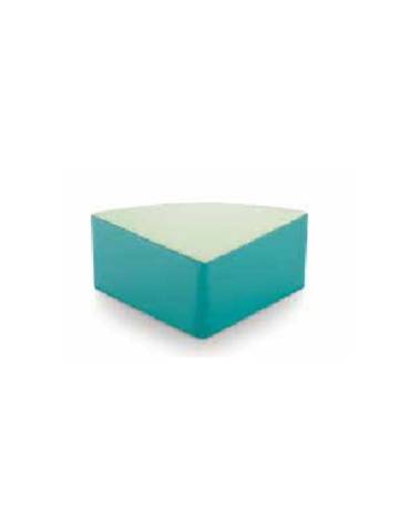 POUF ANGOLO 90° ETA' 0/3 ANNI CON RIVESTIMENTO ECOPELLE IGNIFUGO 1IM - COLORI A SCELTA - cm 40x40x20H