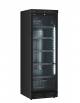 Frigo vetrina bibite statica con agitatore 0°/+10°C - colore nero - capacità Lt. 390  - Classe E - cm 59,5x65,5x183h