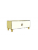 MOBILE CONTENITORE 2 ANTE COLORE A SCELTA - STRUTTURA NOBILITATO BETULLA O LARICE - cm 104x41x44H