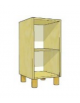 MOBILE CONTENITORE 2 VANI A GIORNO - STRUTTURA NOBILITATO BETULLA O LARICE - cm 36x41x80H