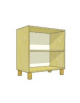 MOBILE CONTENITORE 2 VANI A GIORNO STRUTTURA NOBILITATO BETULLA O LARICE - cm 70x41x80H