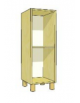 MOBILE CONTENITORE 2 VANI A GIORNO, STRUTTURA NOBILITATO BETULLA O LARICE - cm 36x41x114H