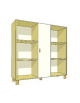 MOBILE CONTENITORE 1 ANTA - COLORE A SCELTA + 6 VANI A GIORNO, STRUTTURA NOBILITATO BETULLA O LARICE - cm 138x41x148H